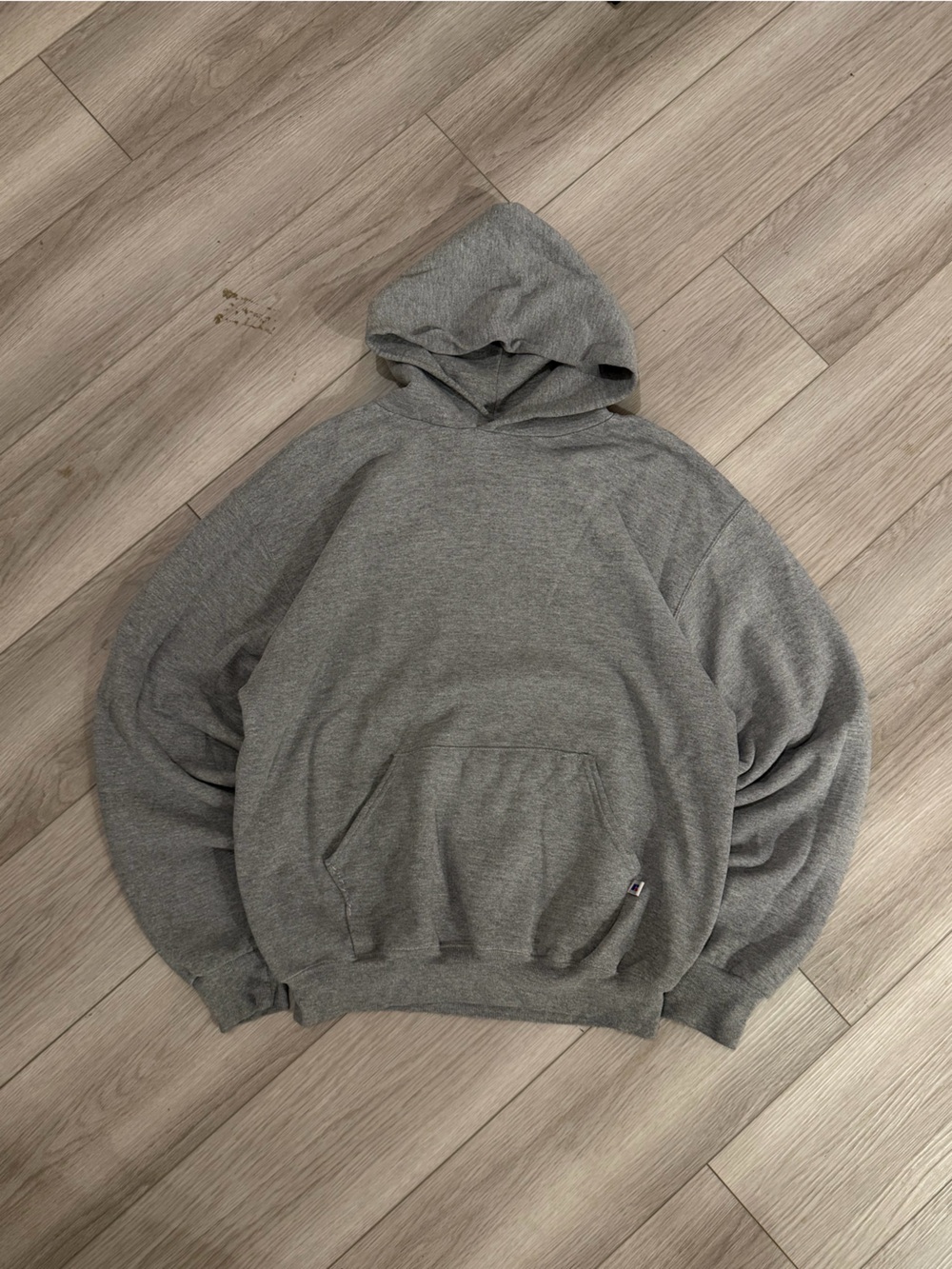 Vintage Grey Russell Blank Hoodie